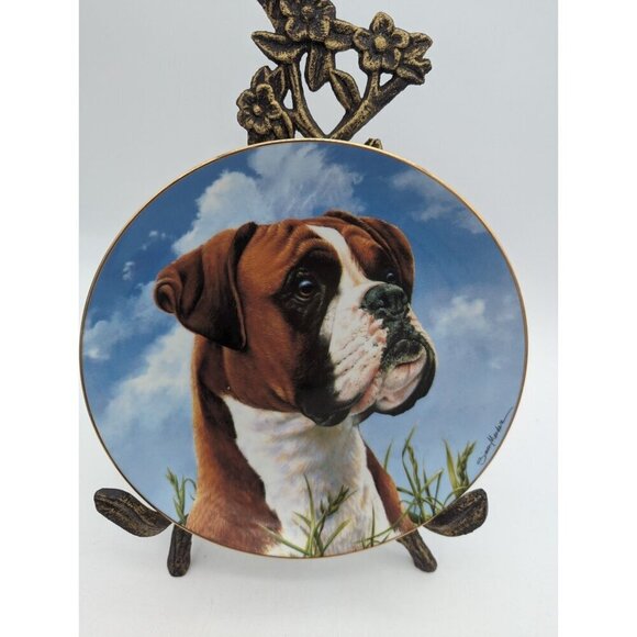 Danbury Mint plate boxers collection By Simon Mendez "His Masters Call" - Picture 1 of 6